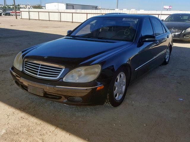 WDBNG75J92A225461 - 2002 MERCEDES-BENZ S 500 BLACK photo 2