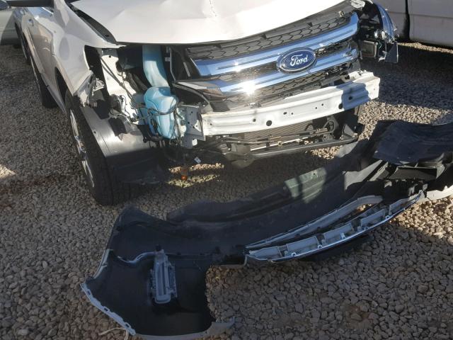 2FMDK4KC2BBA27305 - 2011 FORD EDGE LIMIT WHITE photo 9