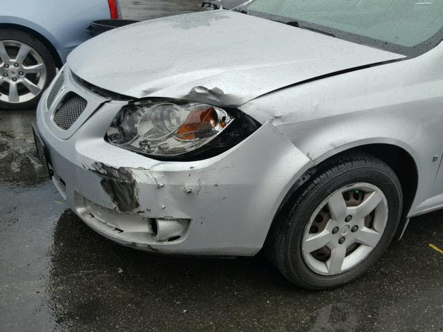 1G2AS18H597283325 - 2009 PONTIAC G5 SILVER photo 9