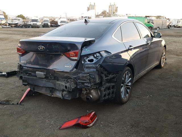 KMHGN4JE1FU066698 - 2015 HYUNDAI GENESIS 3. GRAY photo 4