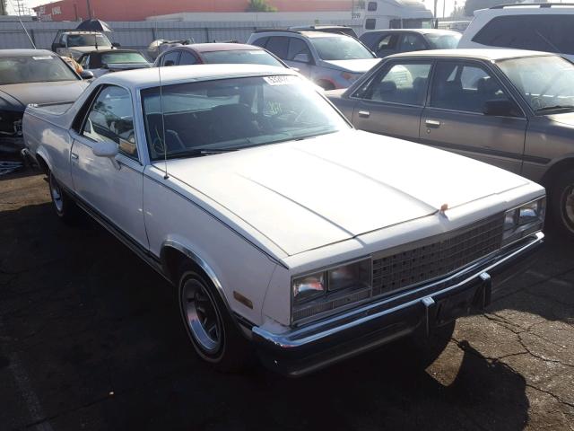 1GCCW80H1ER198610 - 1984 CHEVROLET EL CAMINO WHITE photo 1