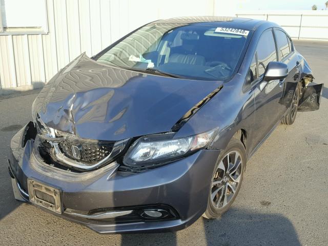 2HGFB2F99DH544490 - 2013 HONDA CIVIC EXL CHARCOAL photo 2