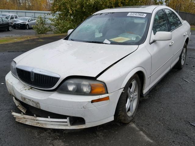 1LNHM87A3YY910691 - 2000 LINCOLN LS WHITE photo 2