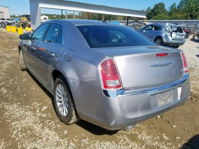 2C3CCAAG8DH697543 - 2013 CHRYSLER 300 SILVER photo 3