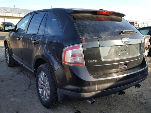 2FMDK3JC9ABB35124 - 2010 FORD EDGE SEL BLACK photo 3