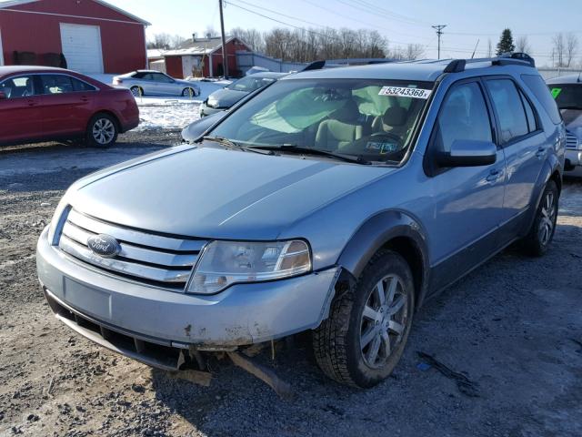 1FMDK05W58GA33308 - 2008 FORD TAURUS X S BLUE photo 2