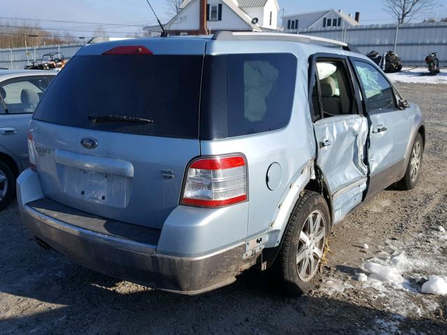 1FMDK05W58GA33308 - 2008 FORD TAURUS X S BLUE photo 4