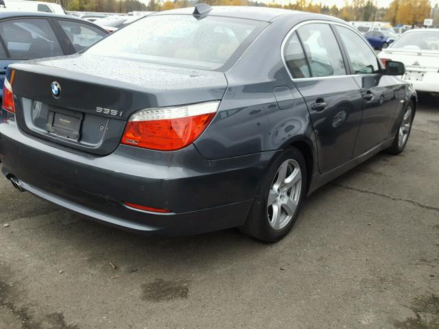 WBANW13558CN57091 - 2008 BMW 535 I GRAY photo 4