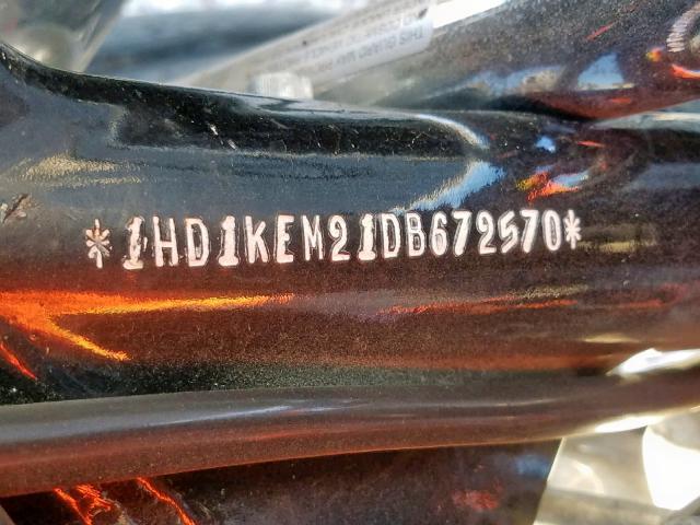 1HD1KEM21DB672570 - 2013 HARLEY-DAVIDSON FLHTK ELEC TWO TONE photo 10