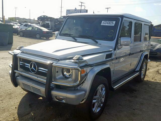 WDCYC3HFXAX182488 - 2010 MERCEDES-BENZ G 550 SILVER photo 2