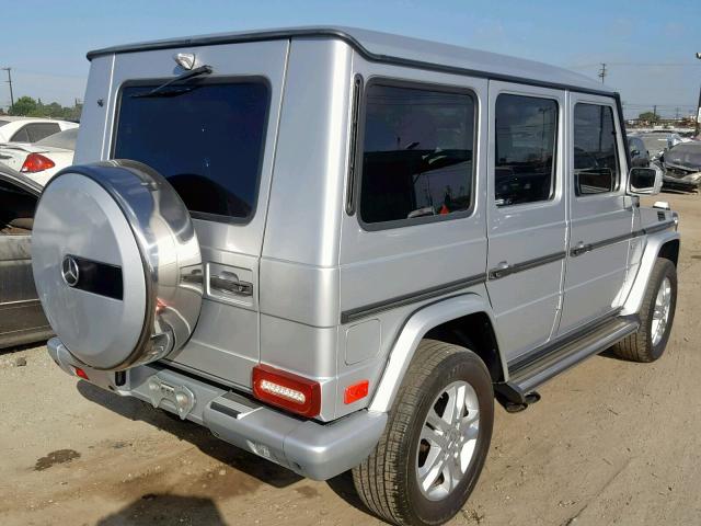 WDCYC3HFXAX182488 - 2010 MERCEDES-BENZ G 550 SILVER photo 4