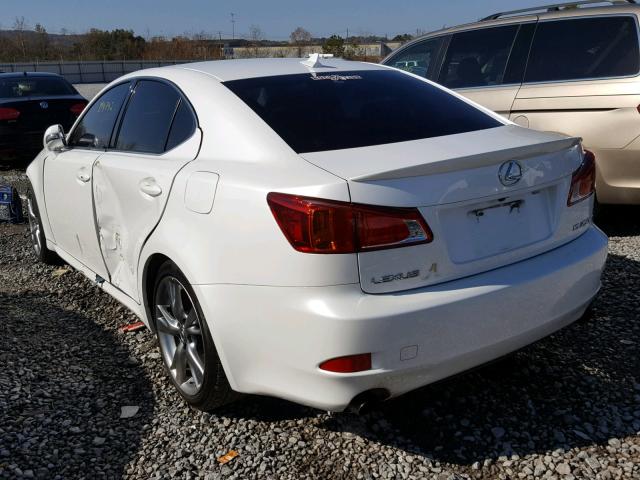 JTHBK262795091449 - 2009 LEXUS IS 250 WHITE photo 3