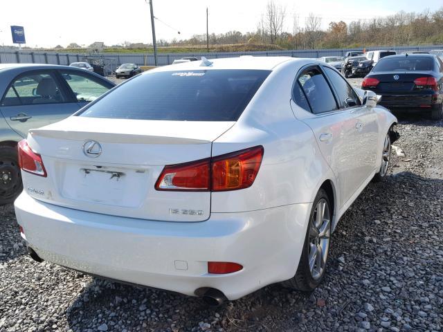 JTHBK262795091449 - 2009 LEXUS IS 250 WHITE photo 4