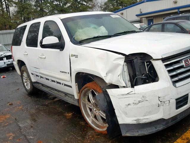 1GKFK13548R230198 - 2008 GMC YUKON HYBR WHITE photo 1