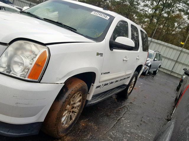 1GKFK13548R230198 - 2008 GMC YUKON HYBR WHITE photo 2