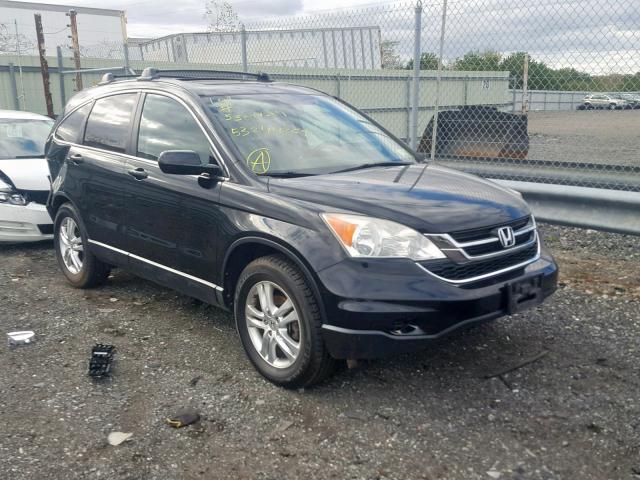 5J6RE4H70AL067550 - 2010 HONDA CR-V EXL BLACK photo 1