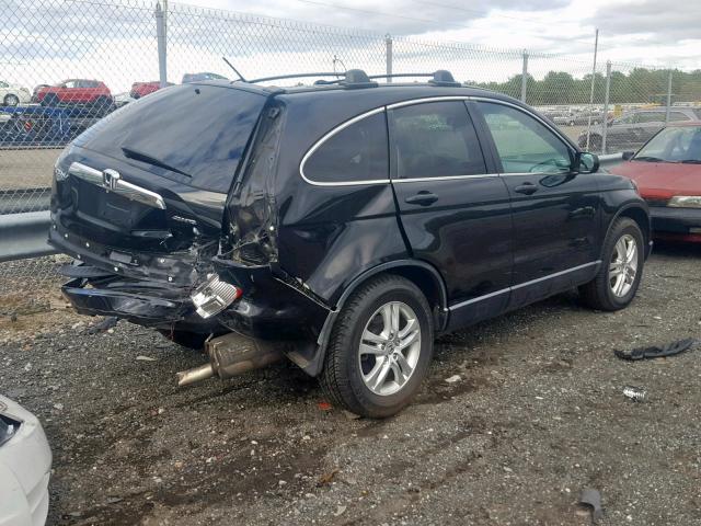 5J6RE4H70AL067550 - 2010 HONDA CR-V EXL BLACK photo 4