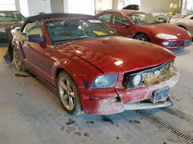 1ZVHT85HX85163791 - 2008 FORD MUSTANG GT RED photo 1