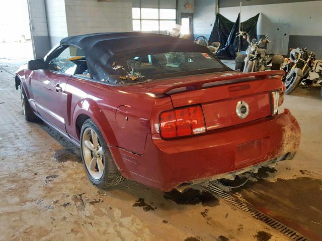 1ZVHT85HX85163791 - 2008 FORD MUSTANG GT RED photo 3