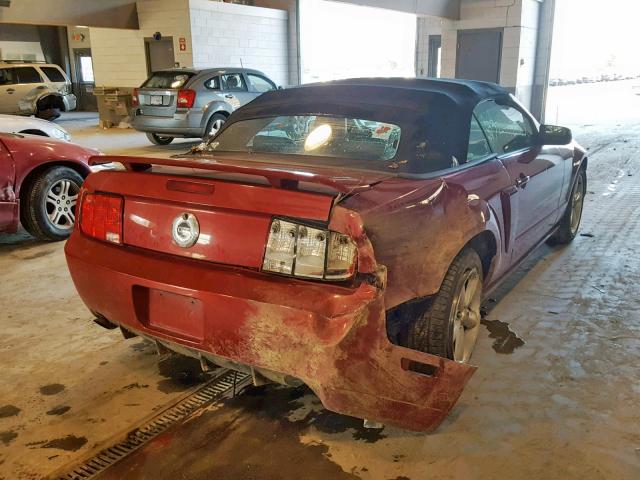 1ZVHT85HX85163791 - 2008 FORD MUSTANG GT RED photo 4