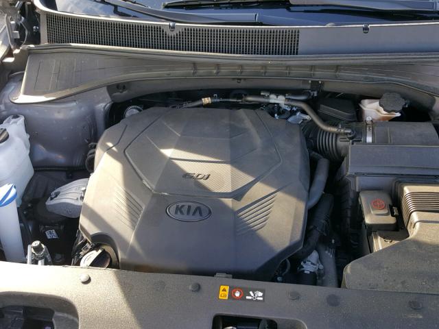 5XYPGDA57KG440631 - 2019 KIA SORENTO LX GRAY photo 7