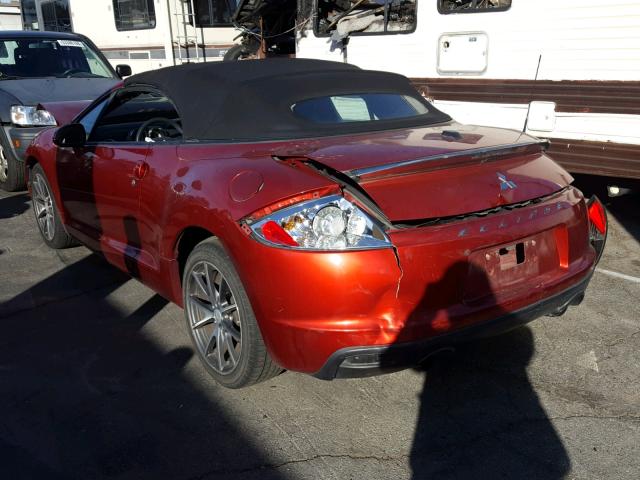 4A37L2EF0CE003273 - 2012 MITSUBISHI ECLIPSE SP RED photo 3