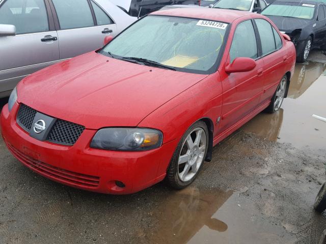 3N1AB51D25L575887 - 2005 NISSAN SENTRA SE- RED photo 2