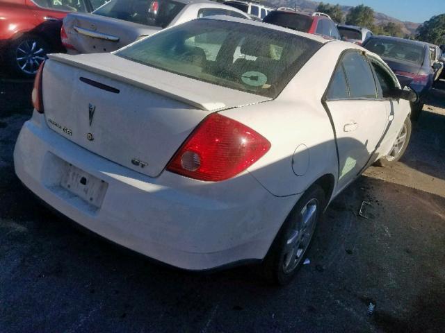 1G2ZH578164122235 - 2006 PONTIAC G6 GT WHITE photo 4