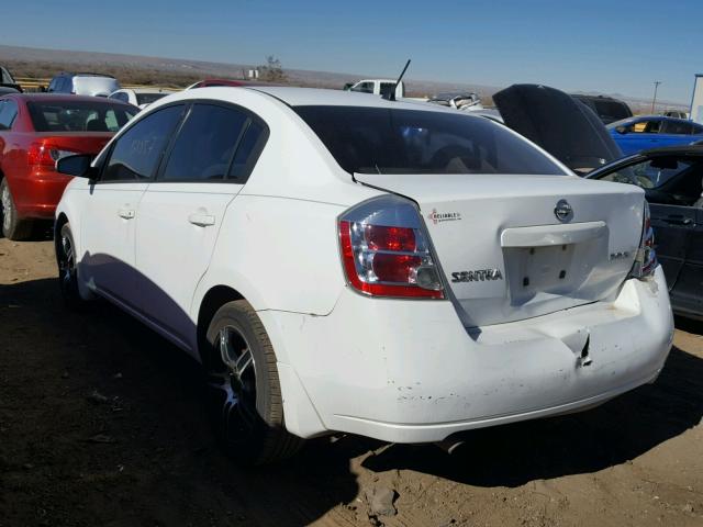 3N1AB61E97L631373 - 2007 NISSAN SENTRA 2.0 WHITE photo 3