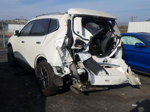 5N1ET2MV3HC799261 - 2017 NISSAN ROGUE SV H WHITE photo 3