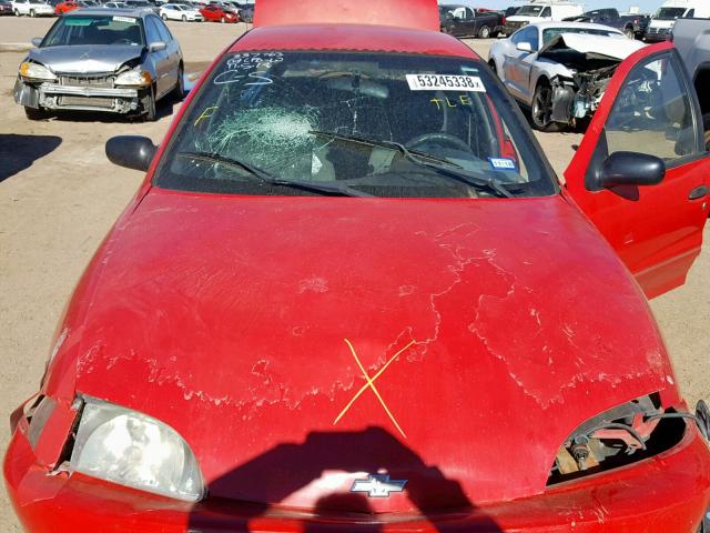 1G1JC524017252695 - 2001 CHEVROLET CAVALIER B RED photo 7