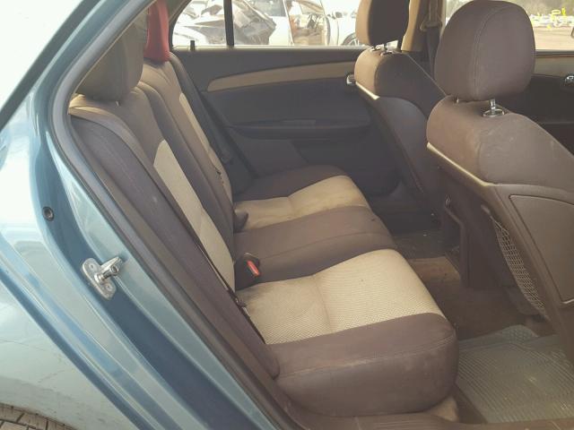 1G1ZH57B69F140870 - 2009 CHEVROLET MALIBU 1LT GREEN photo 6