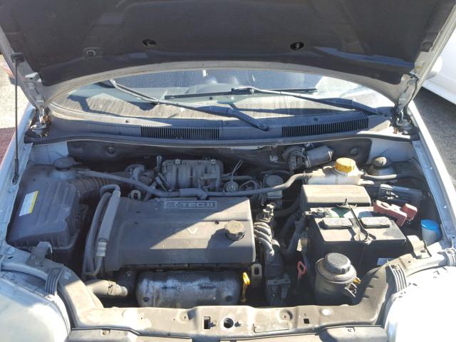 KL1TD66657B733277 - 2007 CHEVROLET AVEO BASE Күміс фото 7