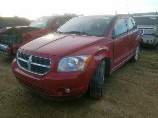 1B3HB48C18D681181 - 2008 DODGE CALIBER SX RED photo 2