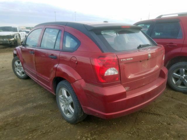 1B3HB48C18D681181 - 2008 DODGE CALIBER SX RED photo 3