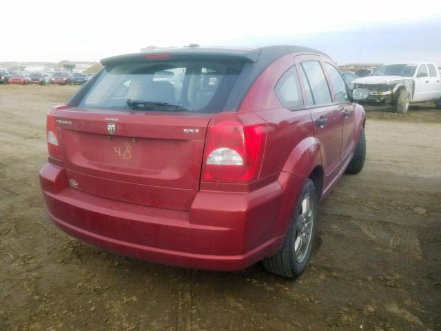 1B3HB48C18D681181 - 2008 DODGE CALIBER SX RED photo 4