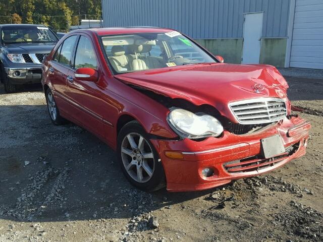 WDBRF54J57F901313 - 2007 MERCEDES-BENZ C 280 RED photo 1