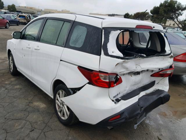 JM1CW2BL5E0164298 - 2014 MAZDA 5 SPORT WHITE photo 3