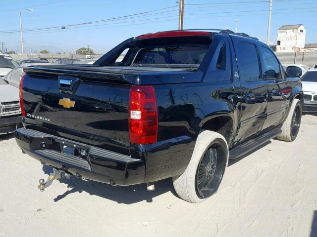 3GNMCEE09DG352310 - 2013 CHEVROLET AVALANCHE BLACK photo 4