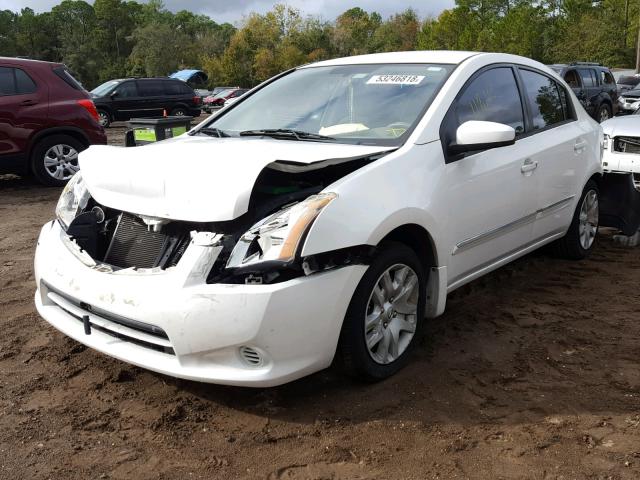 3N1AB6APXAL666397 - 2010 NISSAN SENTRA 2.0 WHITE photo 2