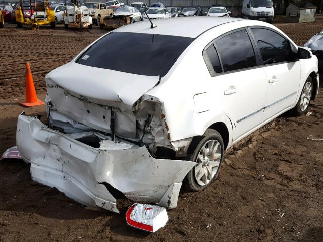 3N1AB6APXAL666397 - 2010 NISSAN SENTRA 2.0 WHITE photo 4