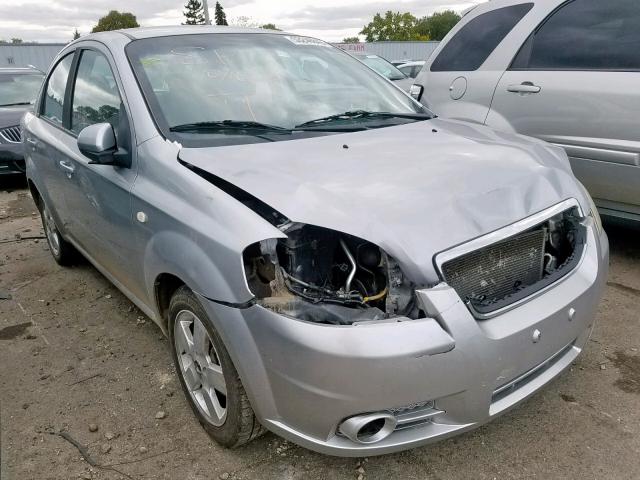 KL1TD56648B273461 - 2008 CHEVROLET AVEO BASE SILVER photo 1