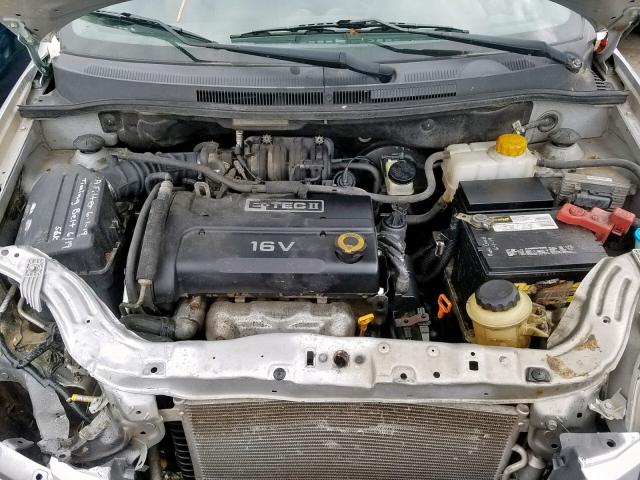 KL1TD56648B273461 - 2008 CHEVROLET AVEO BASE SILVER photo 7