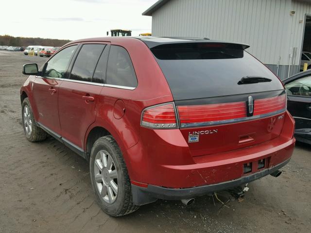 2LMDU68C58BJ09135 - 2008 LINCOLN MKX RED photo 3