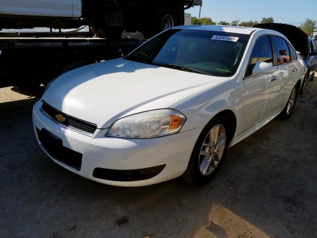 2G1WC5E35C1240499 - 2012 CHEVROLET IMPALA LTZ WHITE photo 2