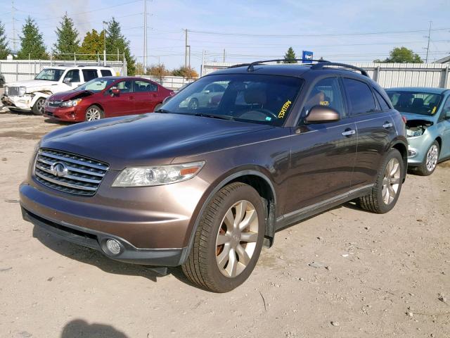 JNRBS08W33X001117 - 2003 INFINITI FX45 BROWN photo 2