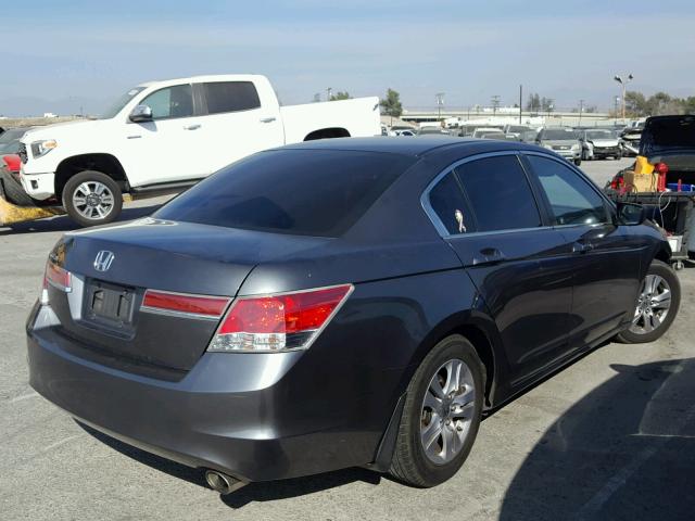 1HGCP2F46CA014175 - 2012 HONDA ACCORD LXP GRAY photo 4