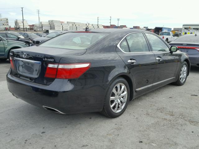 JTHBL46F895084800 - 2009 LEXUS LS 460 BLACK photo 4