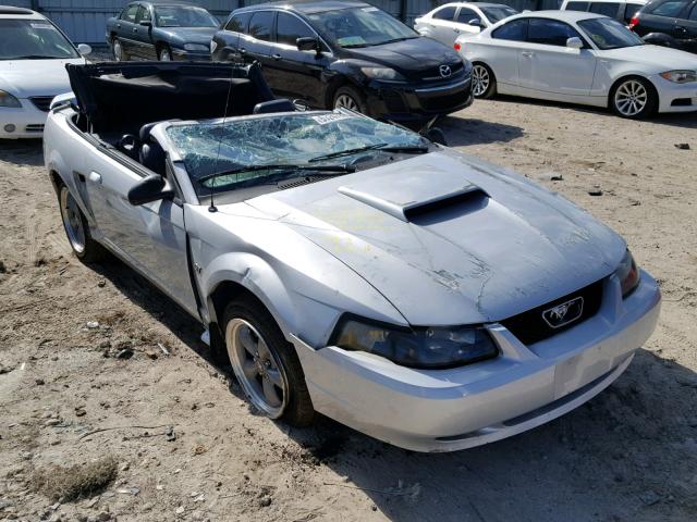 1FAFP45X52F127867 - 2002 FORD MUSTANG GT SILVER photo 1