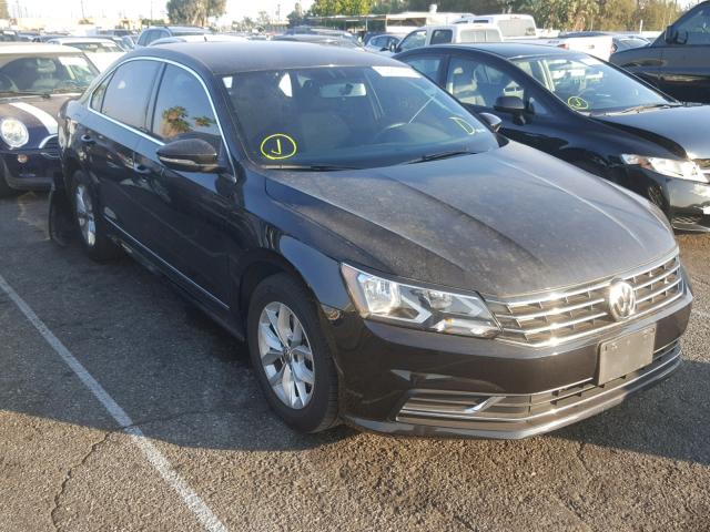 1VWAT7A36HC019009 - 2017 VOLKSWAGEN PASSAT S BLACK photo 1